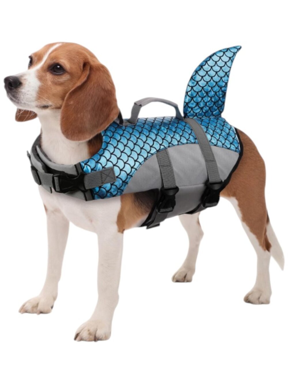 NEW Kuoser Dog Shark Life Vest | Blue